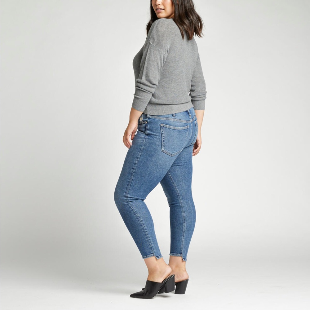 Silver Jeans Blue Skinny Jeans Ankle-Length